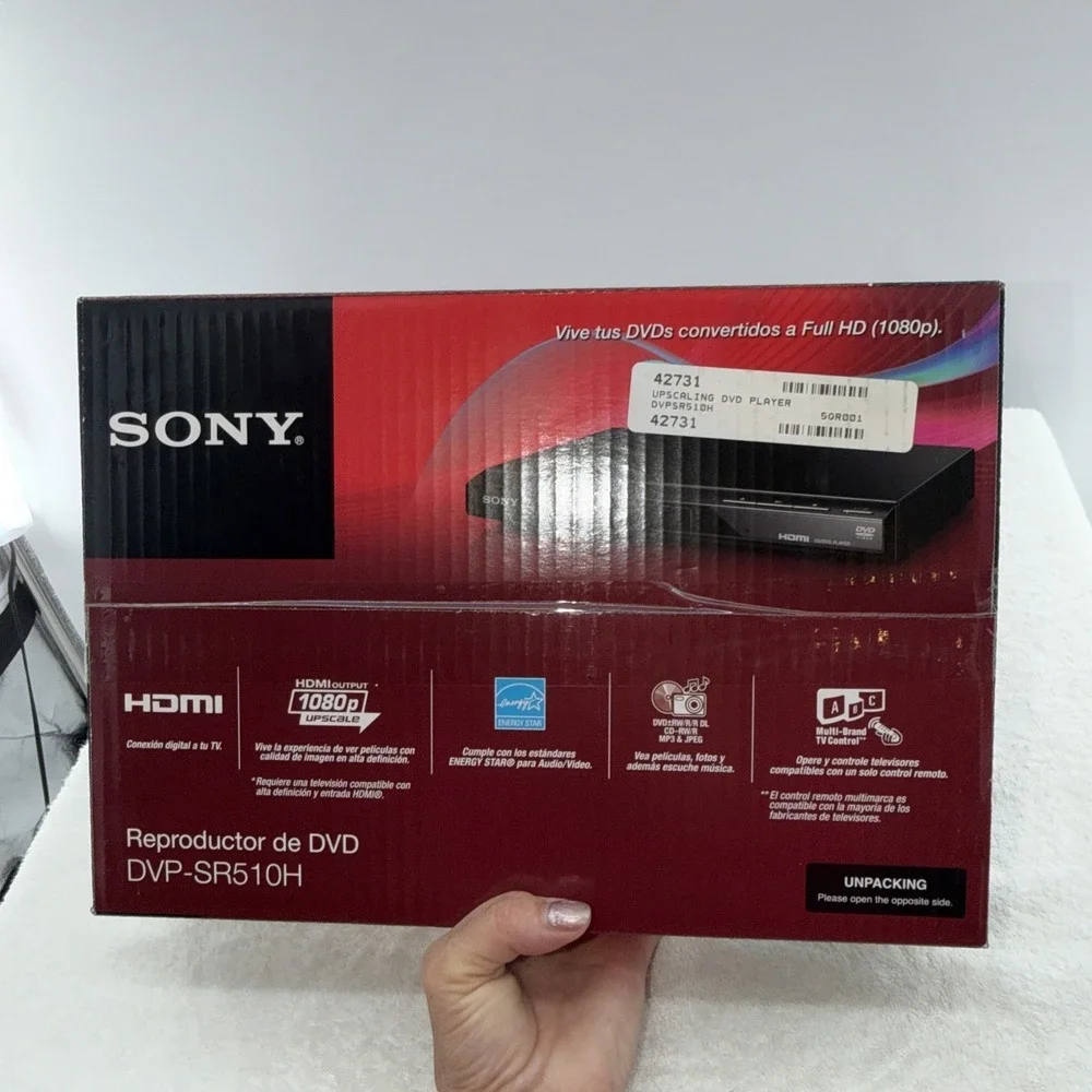 Sony DVP-SR510H Upscaling HDMI 1080p Full HD DVD Player Factory Sealed NIB